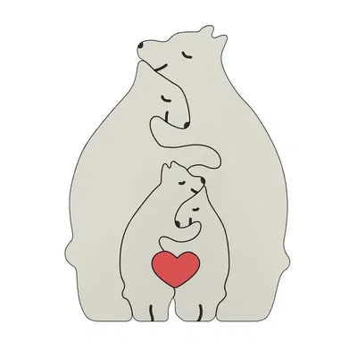 Gấu Bông Yêu Thương: Bốn Chú Gấu Cùng Chia Sẻ Trái Tim