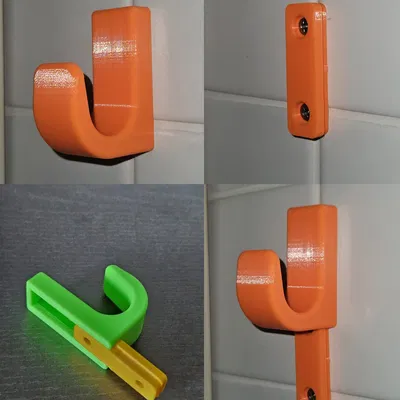 Móc treo tường với thiết kế ẩn vít chắc chắn