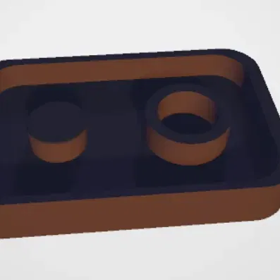 Nắp 9V với cạnh bảo vệ dây lỏng khỏi tiếp xúc với cực