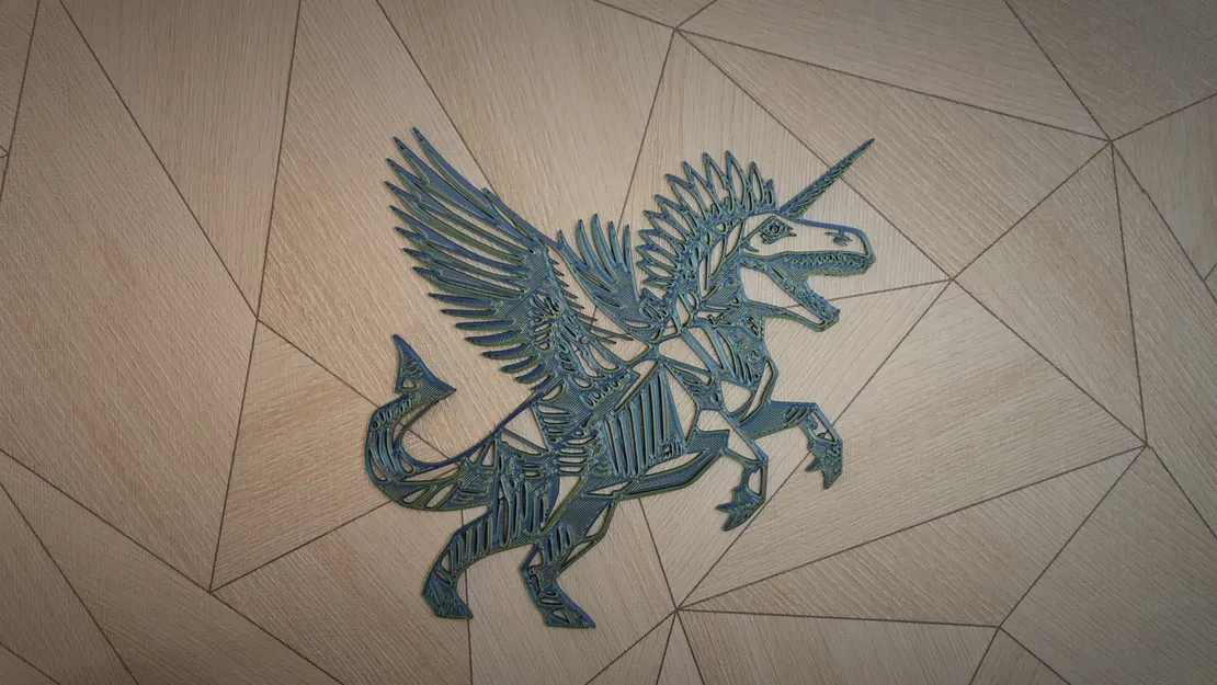 Nghệ thuật tường Dinocorn hình khối độc đáo - Image 2