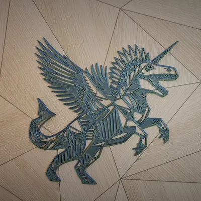 Nghệ thuật tường Dinocorn hình khối độc đáo