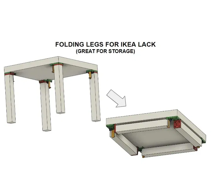 Chân gấp bàn IKEA LACK - Image 5