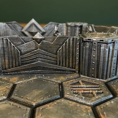 Tường kim loại cổ đại cho hệ thống MagHex trong Frosthaven