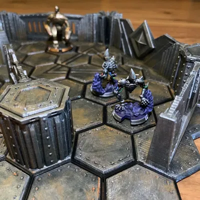 Tường kim loại cổ đại cho hệ thống MagHex trong Frosthaven