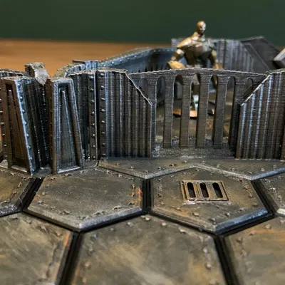 Tường kim loại cổ đại cho hệ thống MagHex trong Frosthaven