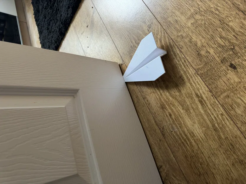 Chặn cửa hình máy bay giấy dễ in không cần hỗ trợ - Image 1