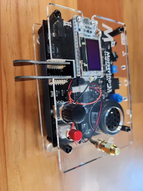 Giá đỡ pin LiPo 3.7V cho bo mạch Morserino - Image 2