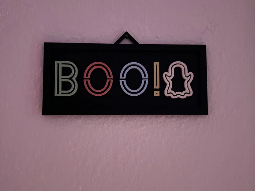 Biển hiệu Halloween Boo! trang trí cho mùa lễ hội - Image 1