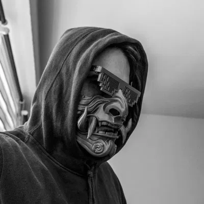 Mặt nạ samurai lớn cho cosplay và nghệ thuật