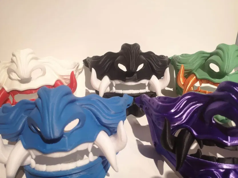 Mặt nạ Samurai Model 3 với các màu sắc khác nhau - Image 2