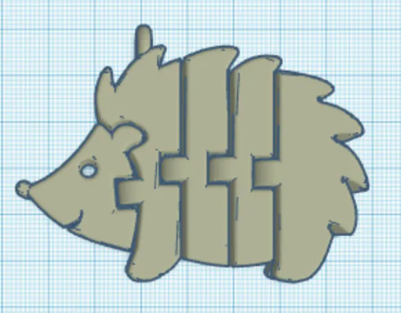 Móc khóa Nhím dẻo - Image 1