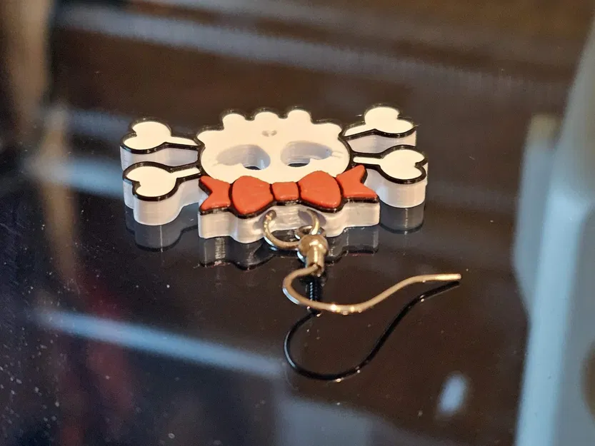 Bông tai đầu lâu dễ thương - Image 3