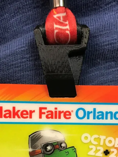 Kẹp nhựa cho dây đeo thẻ ID 20mm - Image 1