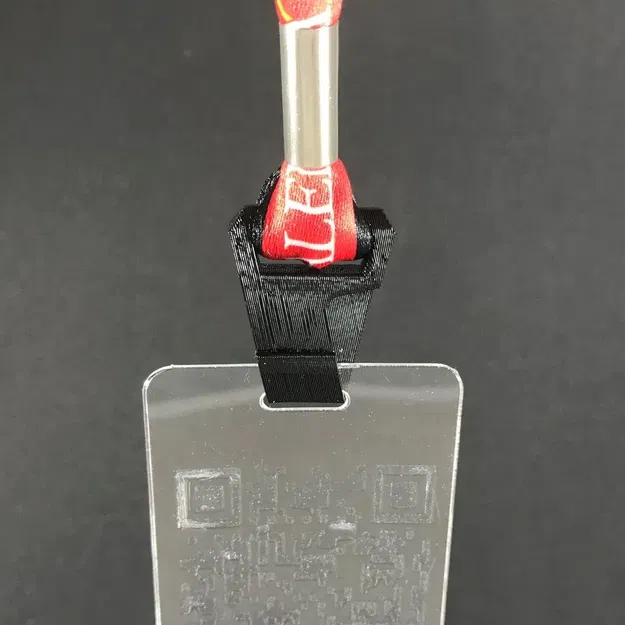 Kẹp nhựa cho dây đeo thẻ ID 20mm - Image 2