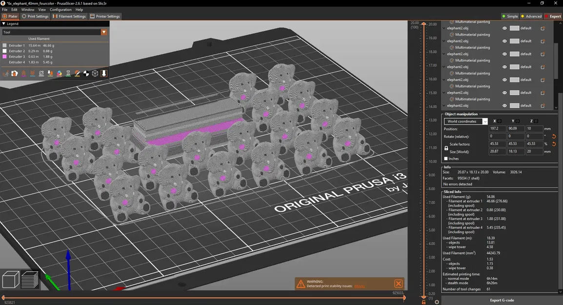 Voi nhỏ dễ thương với bốn màu sắc khác nhau - Image 5