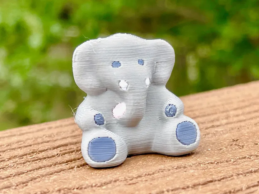 Voi nhỏ dễ thương với bốn màu sắc khác nhau - Image 6