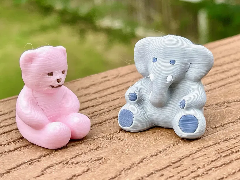 Voi nhỏ dễ thương với bốn màu sắc khác nhau - Image 7