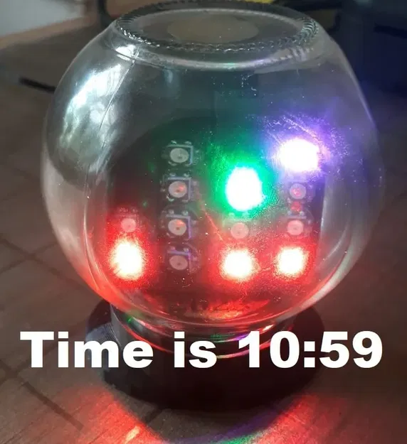 Đồng hồ nhị phân trong chai thủy tinh - Image 1