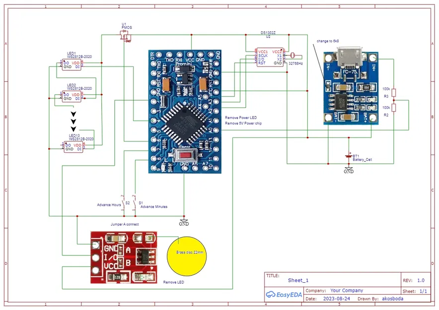 Đồng hồ nhị phân trong chai thủy tinh - Image 2
