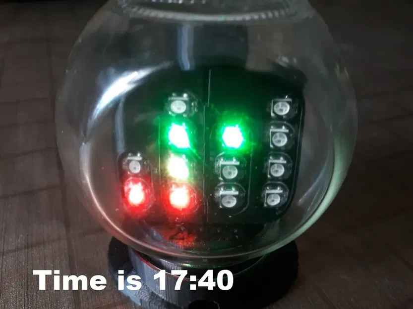 Đồng hồ nhị phân trong chai thủy tinh - Image 3