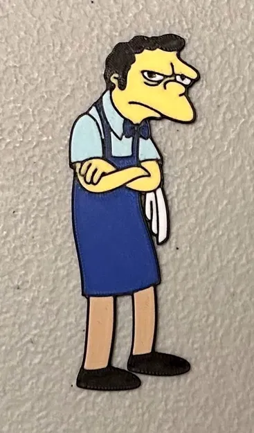 Nam châm Moe Szyslak đa màu sắc 6 màu - Image 1