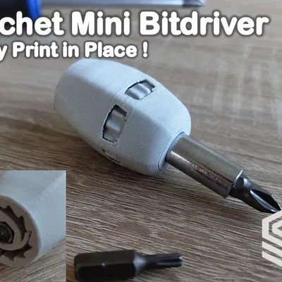 Mini Rachet Bitdriver có Khóa Rachet (In Liền) (Mk1)