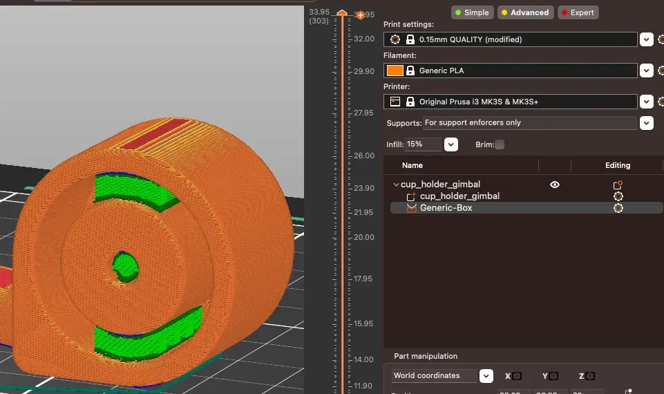 Giá đỡ cốc gimbal cho xe đẩy Nuna - Image 3