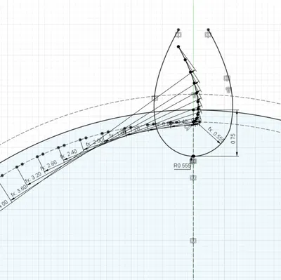 Bánh đai GT2 hình involute cho máy in 3D