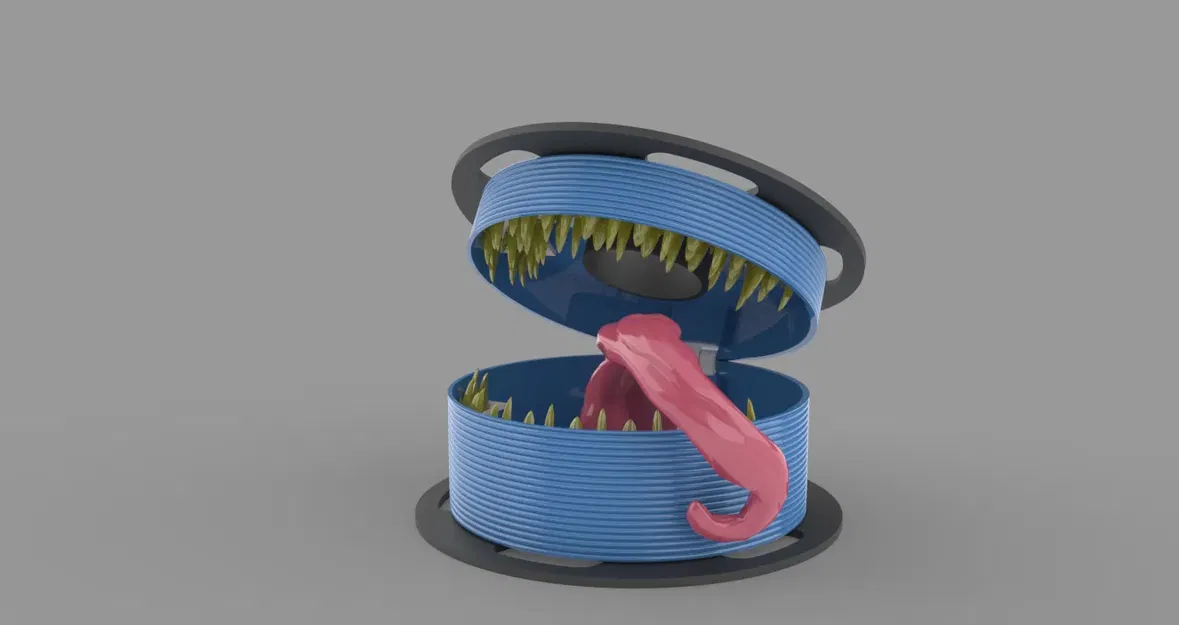 Mô phỏng cuộn filament với bản lề có thể mở và đóng - Image 1
