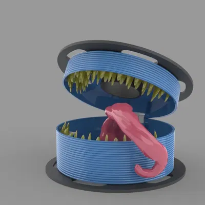 Mô phỏng cuộn filament với bản lề có thể mở và đóng