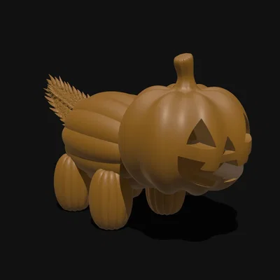 Chó bí ngô trang trí Halloween độc đáo