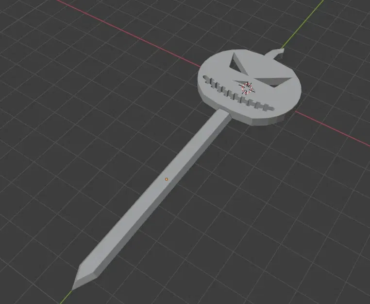 Que xiên bí ngô trang trí Halloween - Image 1