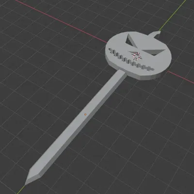 Que xiên bí ngô trang trí Halloween