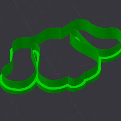 Cutter bánh quy hình nhân vật Blue từ Blues Clues