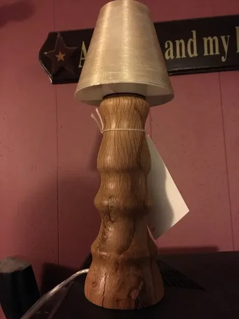 Chao đèn LED nhỏ với chao đèn gỗ thủ công - Image 1