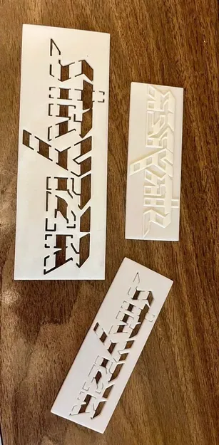 Mẫu stencil và con dấu logo Stryper để in 3D - Image 1