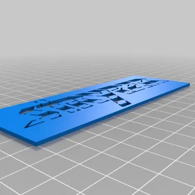 Mẫu stencil và con dấu logo Stryper để in 3D