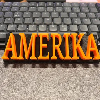 Chữ Amerika làm quà sinh nhật độc đáo