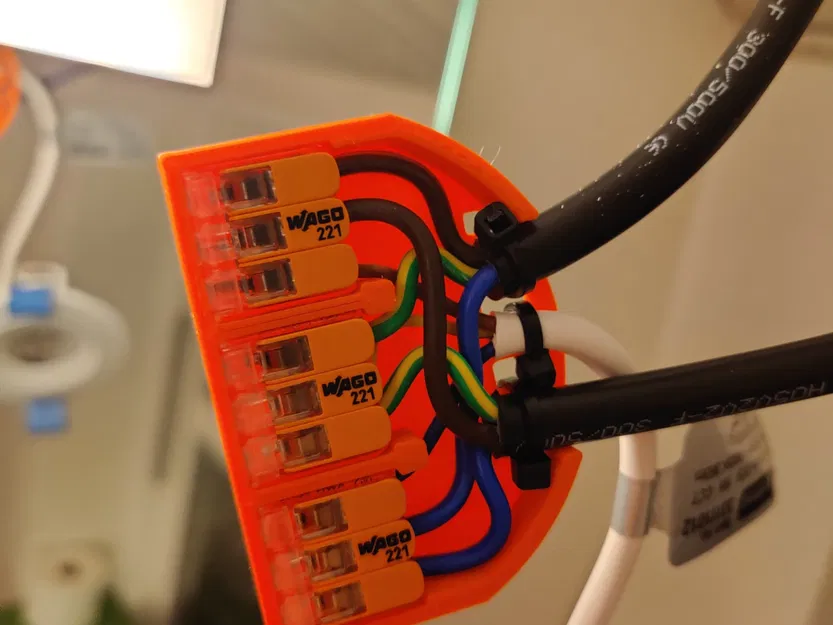 Hộp nối mỏng cho Wago 221 lắp đặt đèn chiếu sáng âm trần - Image 1