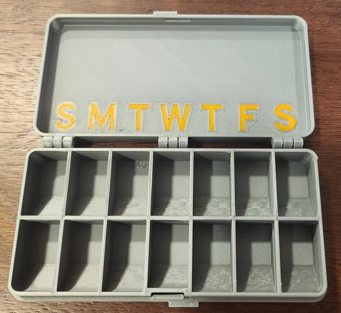 Hộp thuốc hàng tuần lớn dễ đọc cho người cao tuổi - Image 1