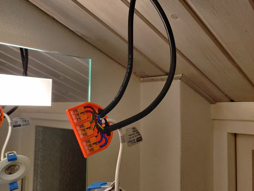 Hộp nối mỏng cho Wago 221 lắp đặt đèn chiếu sáng âm trần - Image 2