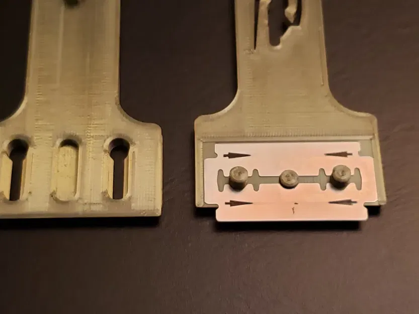 Dao cạo lưỡi dao hai cạnh có thể thu vào - Image 2