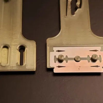 Dao cạo lưỡi dao hai cạnh có thể thu vào