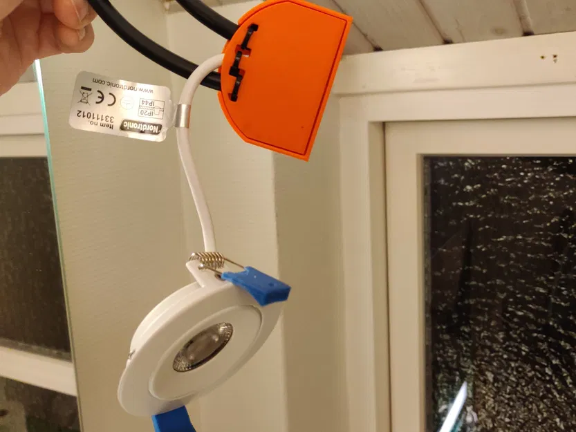 Hộp nối mỏng cho Wago 221 lắp đặt đèn chiếu sáng âm trần - Image 3