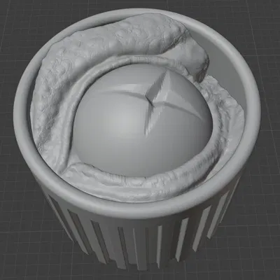 Nắp mẫu chai sơn - Mắt rồng