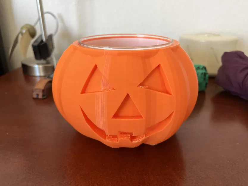 Giá đỡ nến Jack O Lantern cho mùa Halloween - Image 1