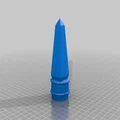 Đỉnh hình obelisk phong cách Ai Cập cho hàng rào Halloween - Thumbnail 2