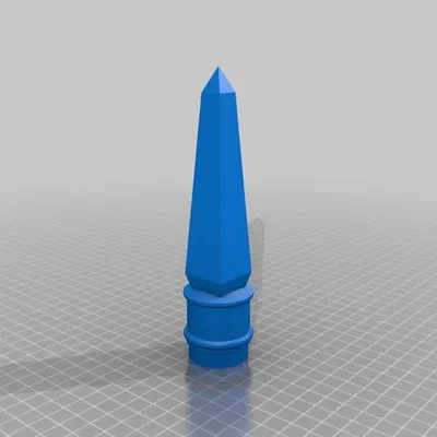 Đỉnh hình obelisk phong cách Ai Cập cho hàng rào Halloween