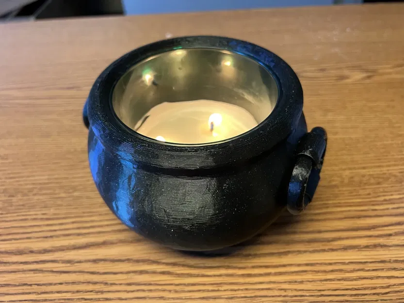 Nồi phép thuật có tay cầm di động - Giá nến decor - Image 1