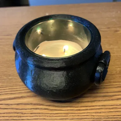 Nồi phép thuật có tay cầm di động - Giá nến decor